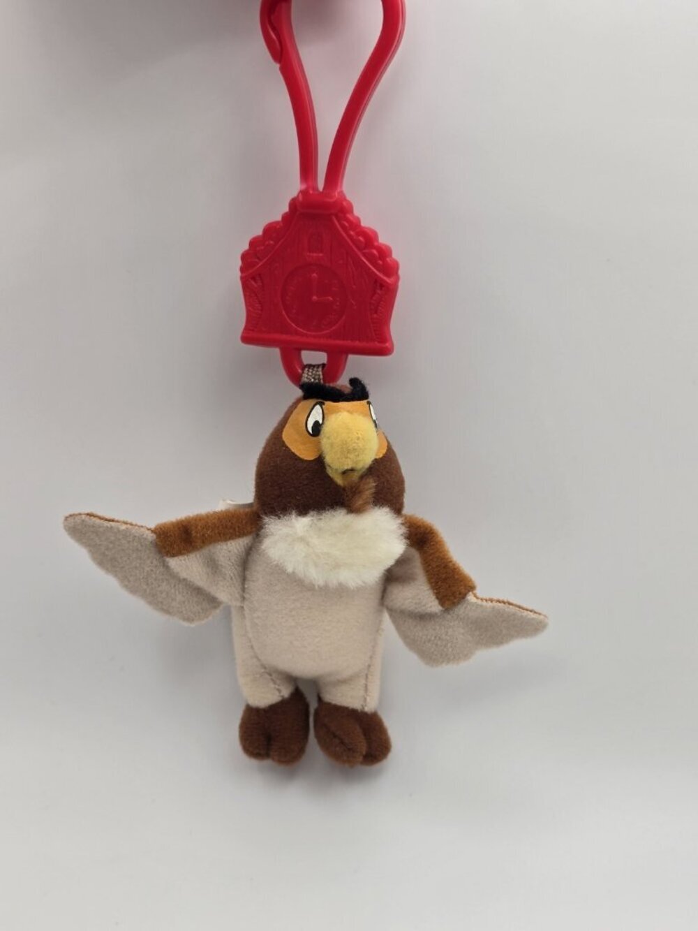 McDonalds Happy Meal The Tigger Movie Owl Mini Plush Keychain 3.5" Vintage